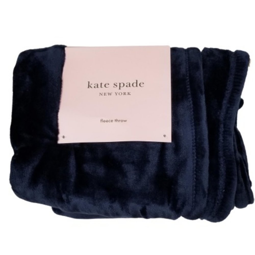 NWT Kate Spade Plush Fleece decorative Throw